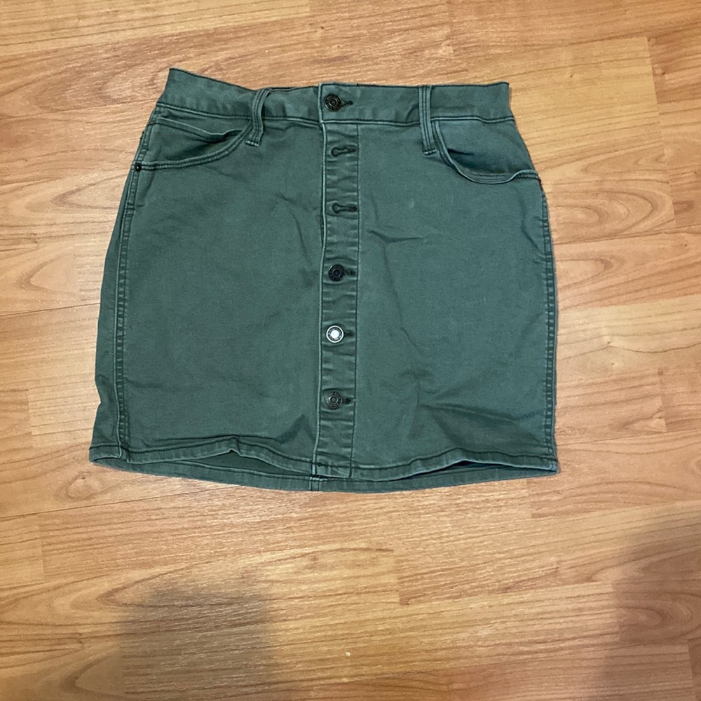 Military green Mini skirt